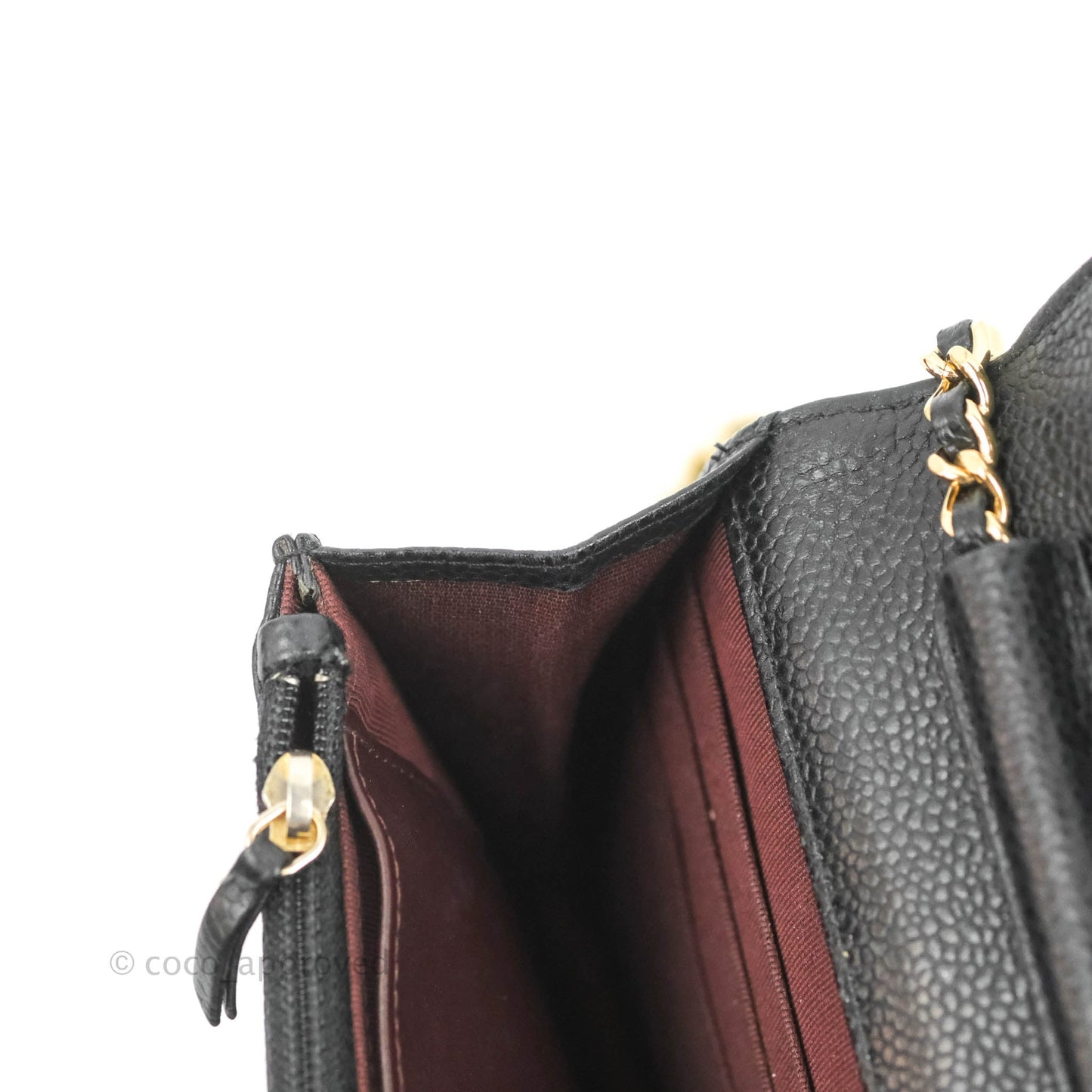Chanel Quilted Classic WOC Black Caviar Gold Hardware