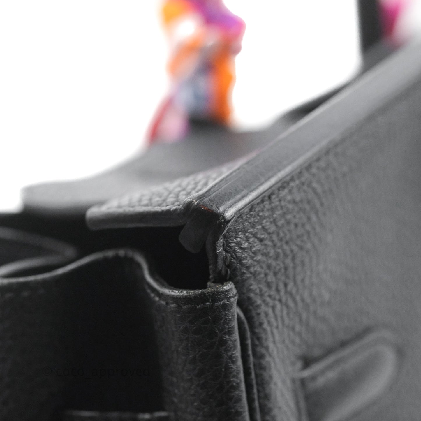 Hermès Retourne Birkin 35 Black Togo Palladium Hardware