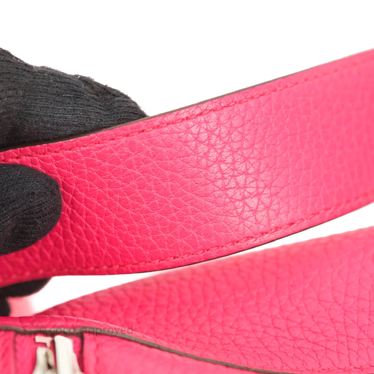 Hermès Lindy 30 Rose Extreme Clemence Palladium Hardware