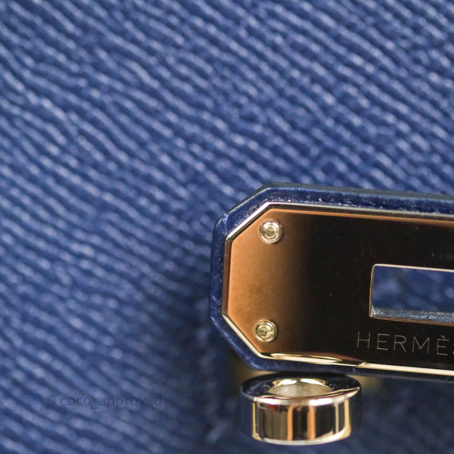 Hermès Birkin 30 Blue Sapphire Epsom Palladium Hardware