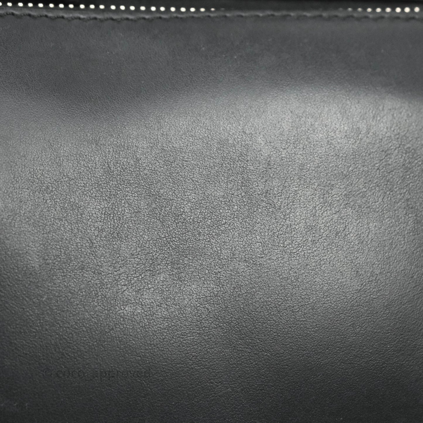 Fendi DotCom Satchel Bag Black Royal Blue Calfskin