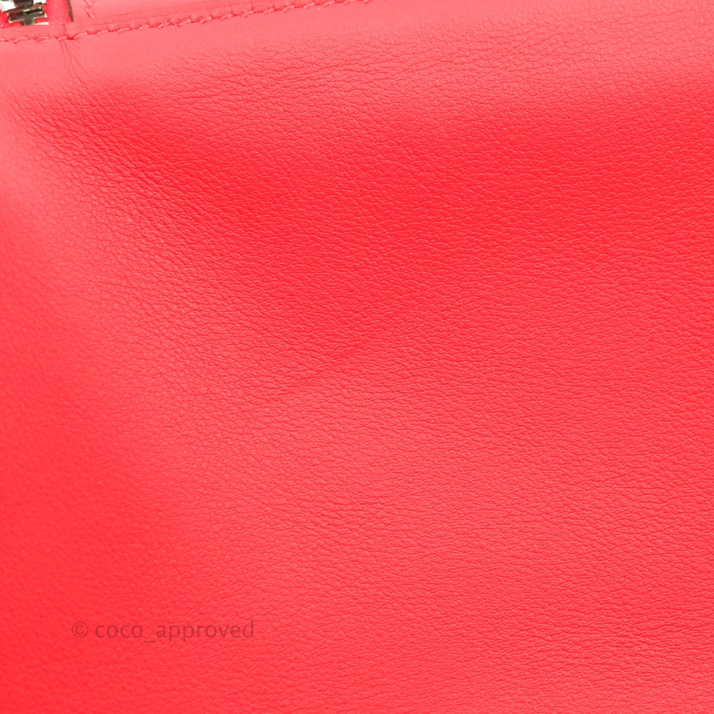 Hermès Mini Lindy 20 Red Swift Palladium Hardware