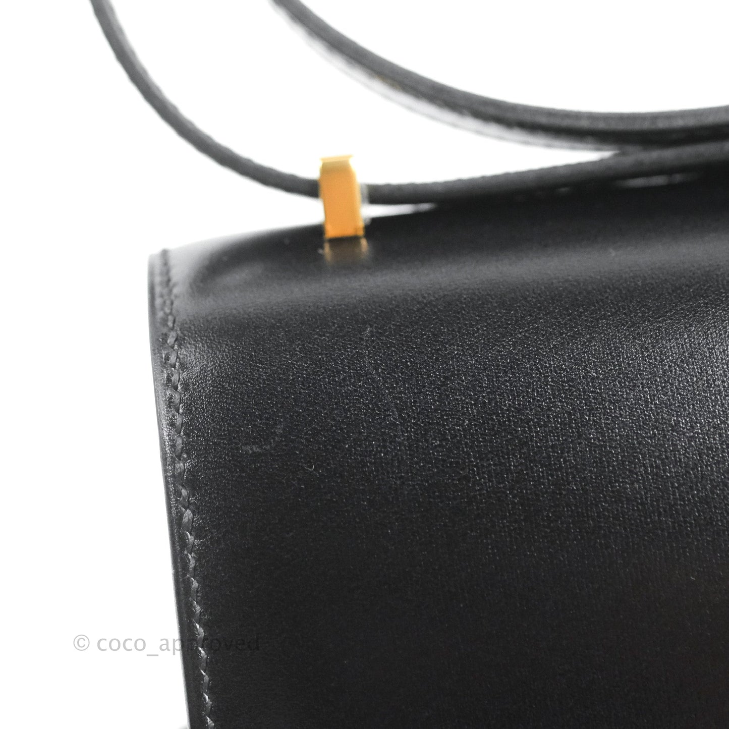 Hermès Constance Mini 18cm Black Box Leather Gold Hardware