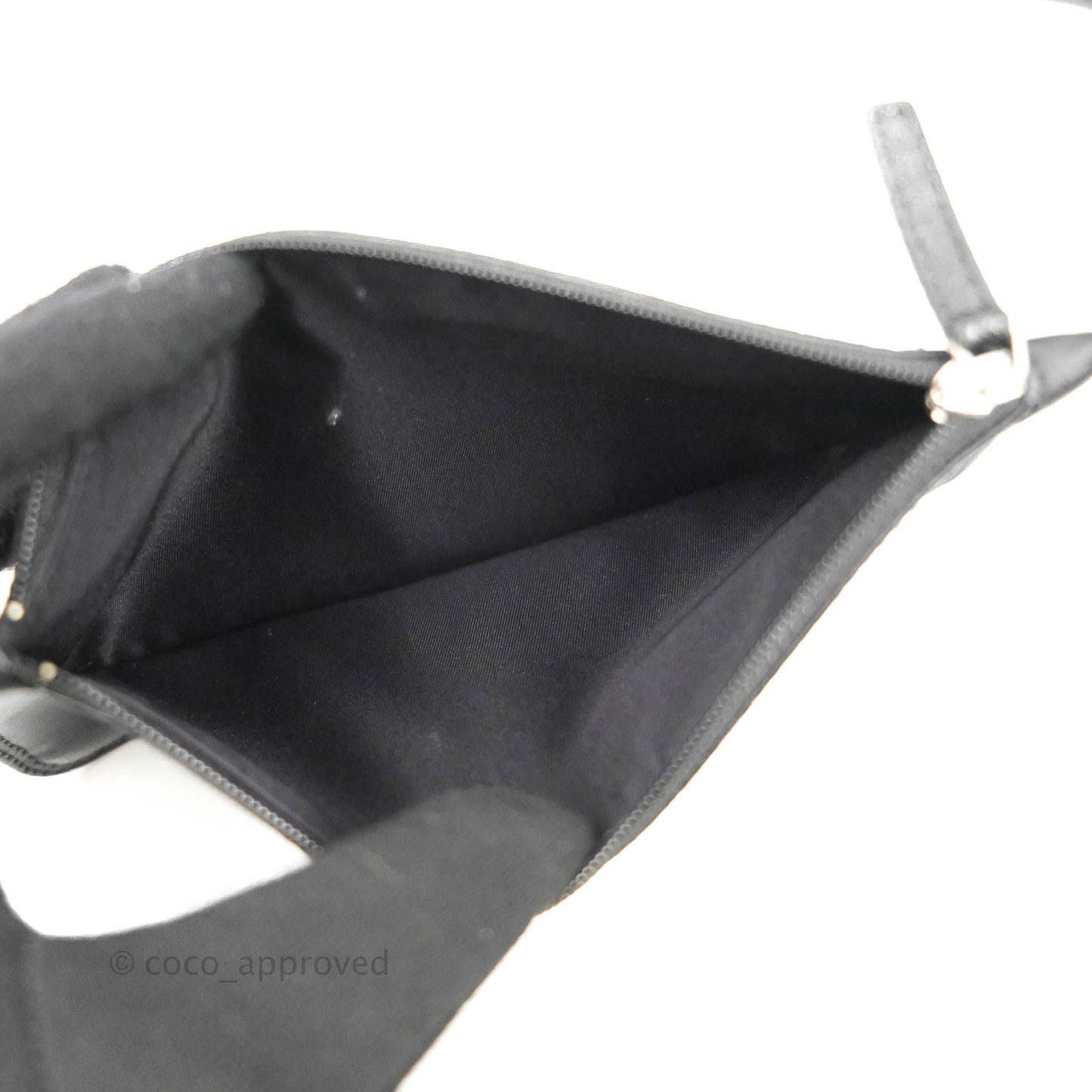 Chanel Quilted Large Paris Biarritz Tote Black Coated Canvas