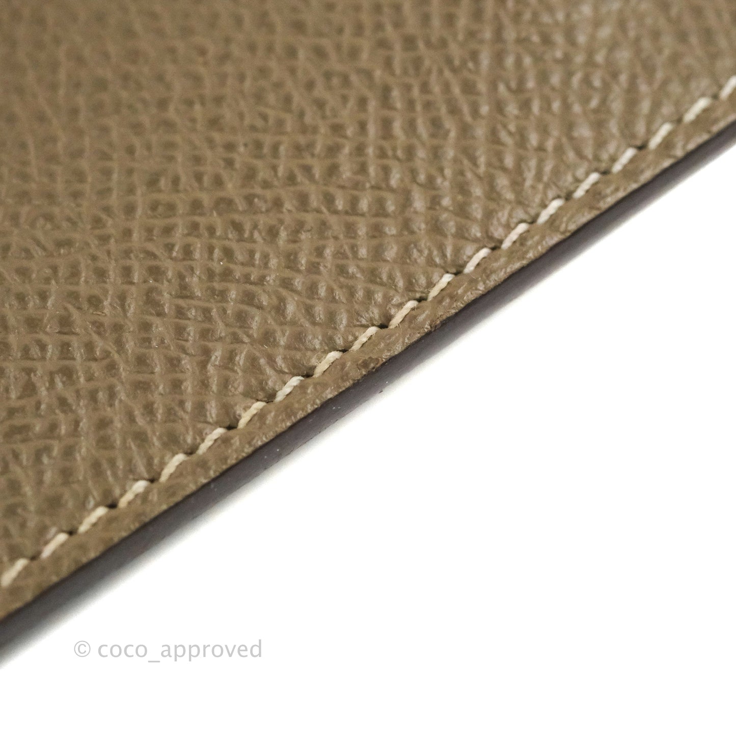 Hermès Kelly Pocket Compact Wallet Epsom Etoupe Gold Hardware