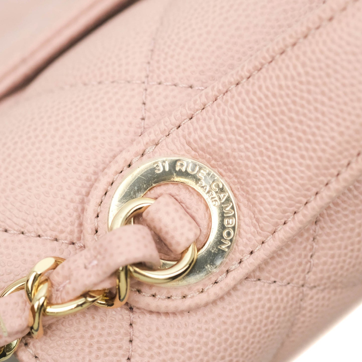 Chanel Quilted Medium Business Affinity Flap Pink Caviar Gold Hardware