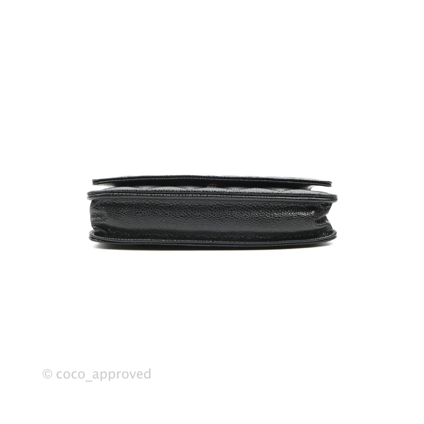 Chanel Quilted WOC Black Caviar Gold Hardware