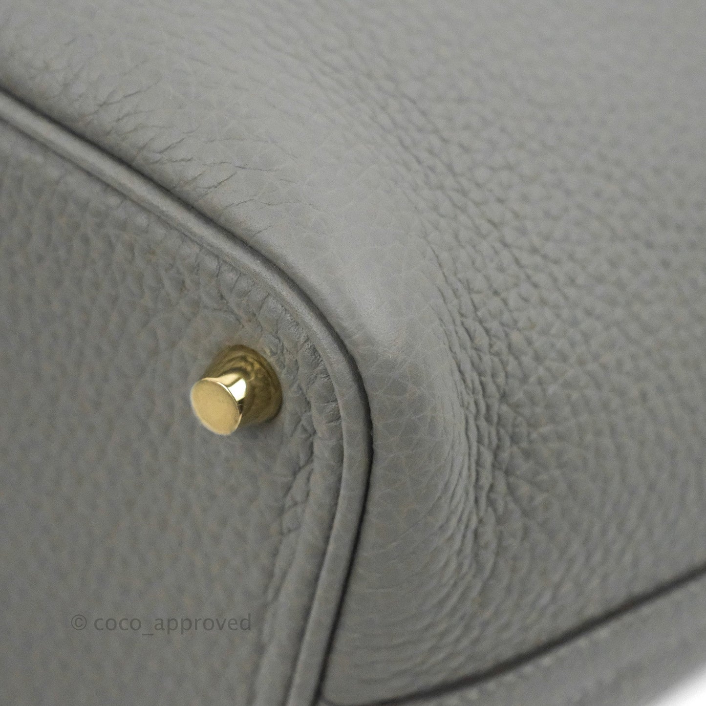 Hermès Picotin Lock 18 Gris Meyer 0L Clemence Gold Hardware