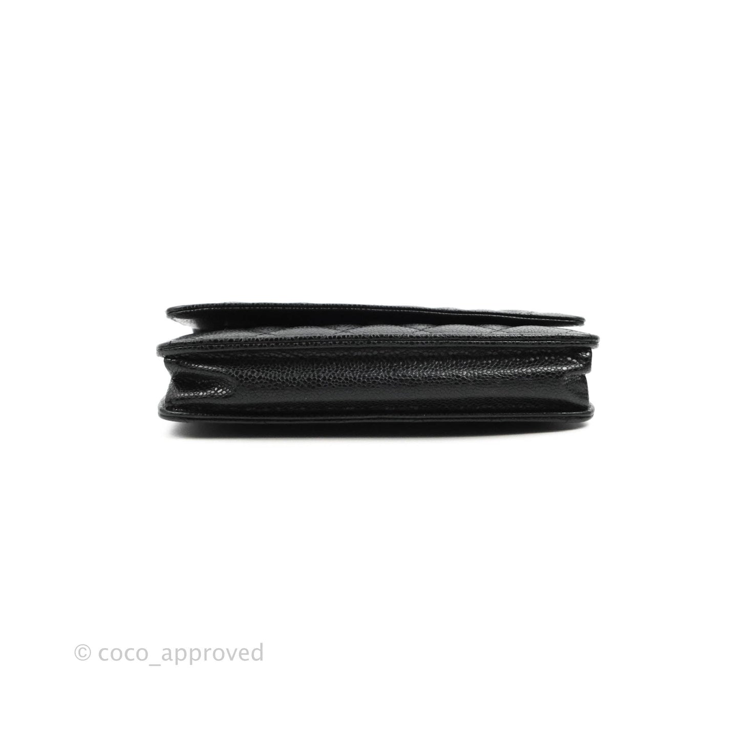 Chanel Quilted Classic WOC Black Caviar Gold Hardware
