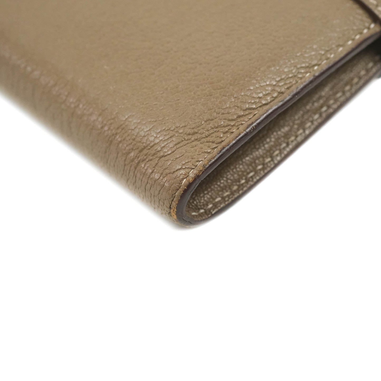 Hermès Kelly Wallet Etoupe Chevre Mysore Palladium Hardware