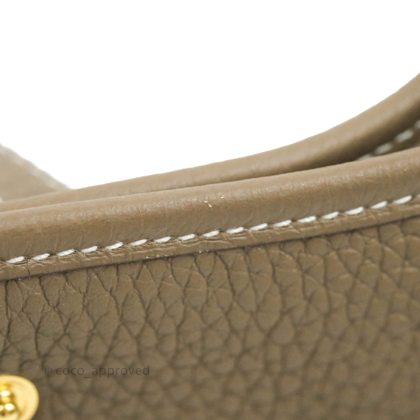 Hermès Mini Evelyne 16 Amazone Clemence Etoupe Gold Hardware