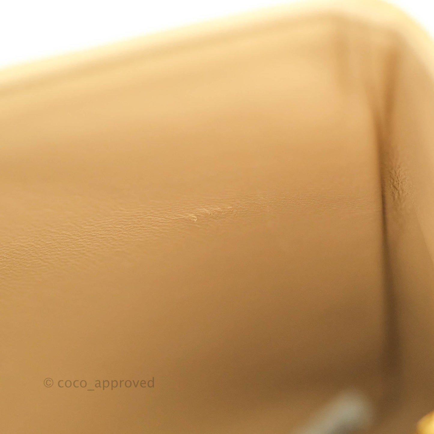 Chanel Classic Vintage Jumbo Single Flap Beige Lambskin Gold Hardware