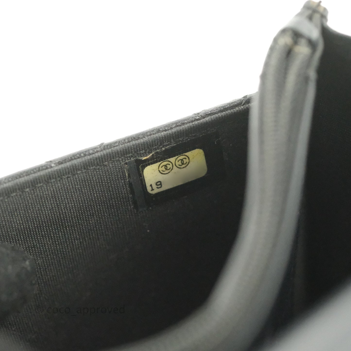 Chanel Boy Wallet on Chain WOC Black Lambskin Ruthenium Hardware