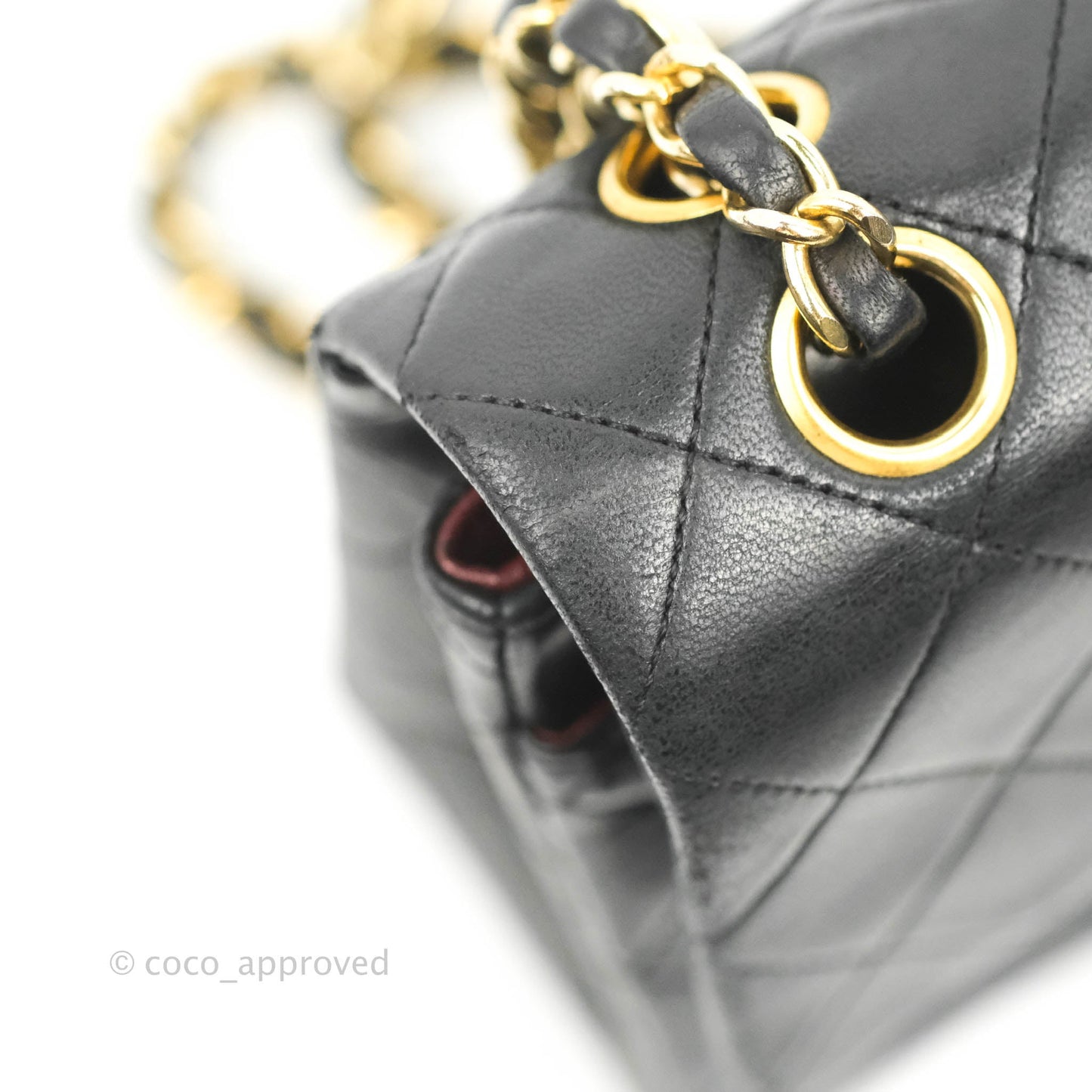 Chanel Classic Vintage Small Flap Black Lambskin 24K Gold Hardware