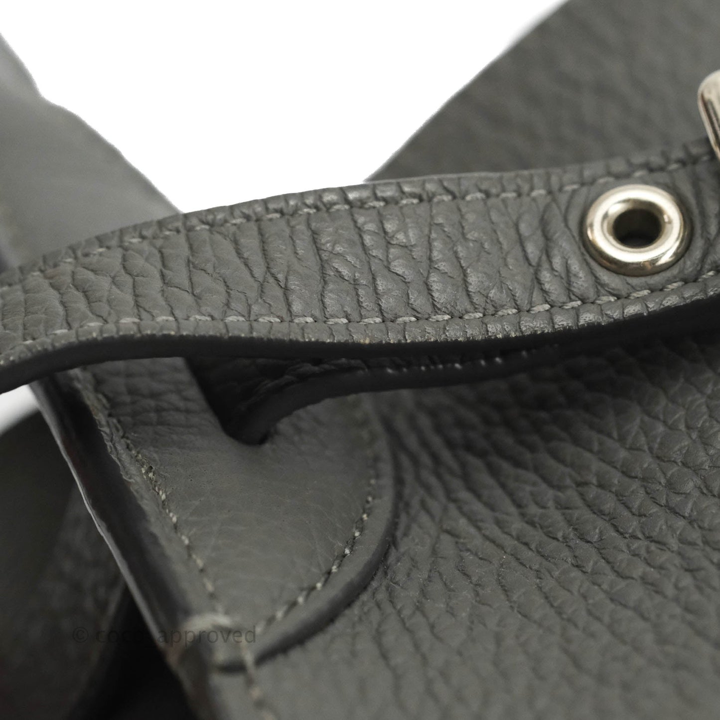 Celine Big Bag Nano Bucket Grey Grained Calfskin