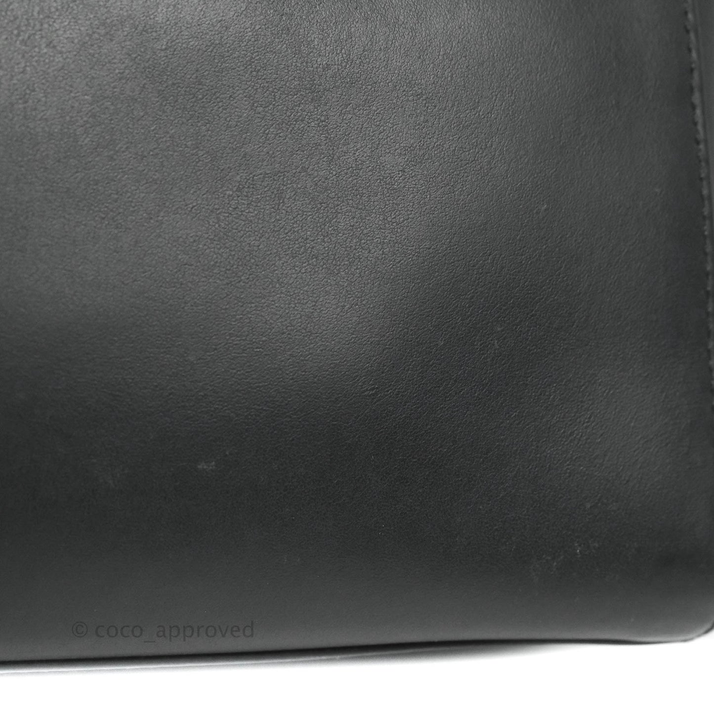 Fendi DotCom Satchel Bag Black Royal Blue Calfskin