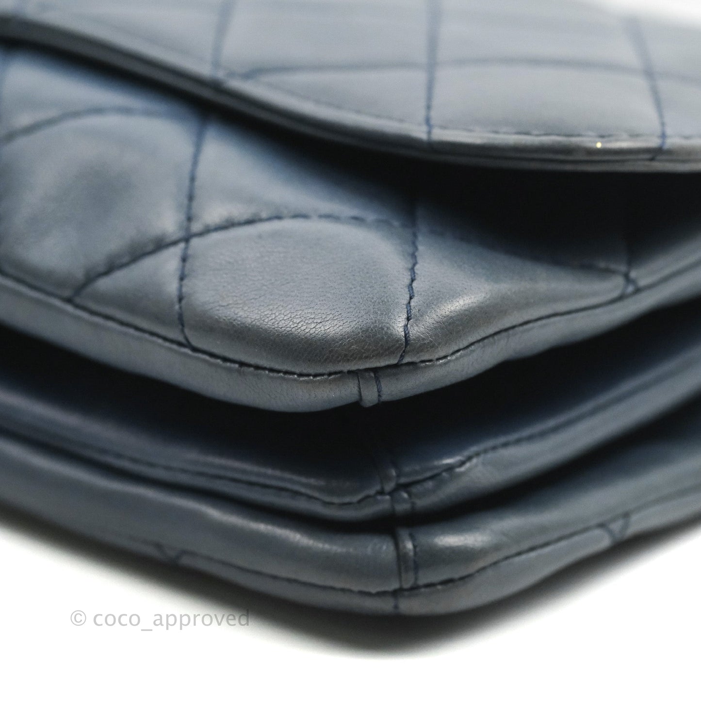 Chanel Boy Clutch With Chain Lambskin Dark Silver Hardware