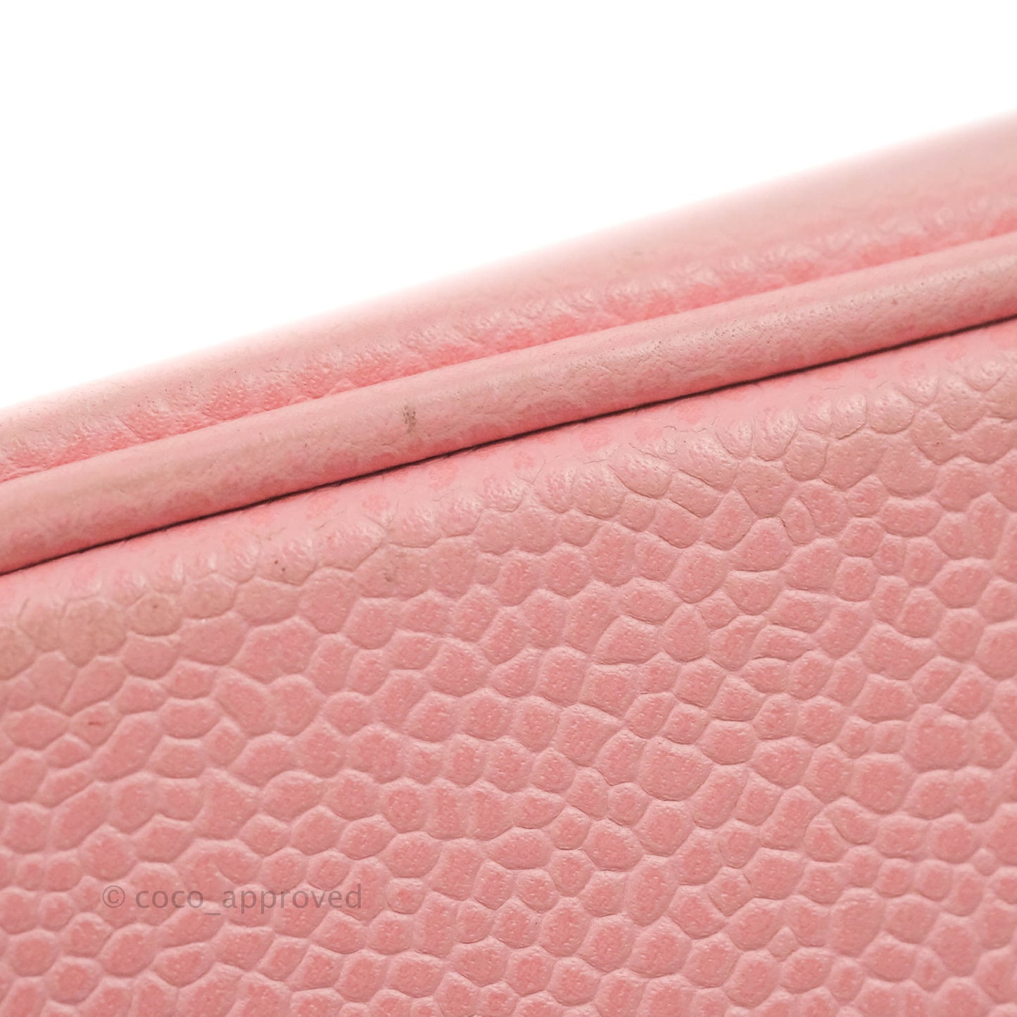 Chanel Vintage Vanity Case Pink Caviar Gold Hardware