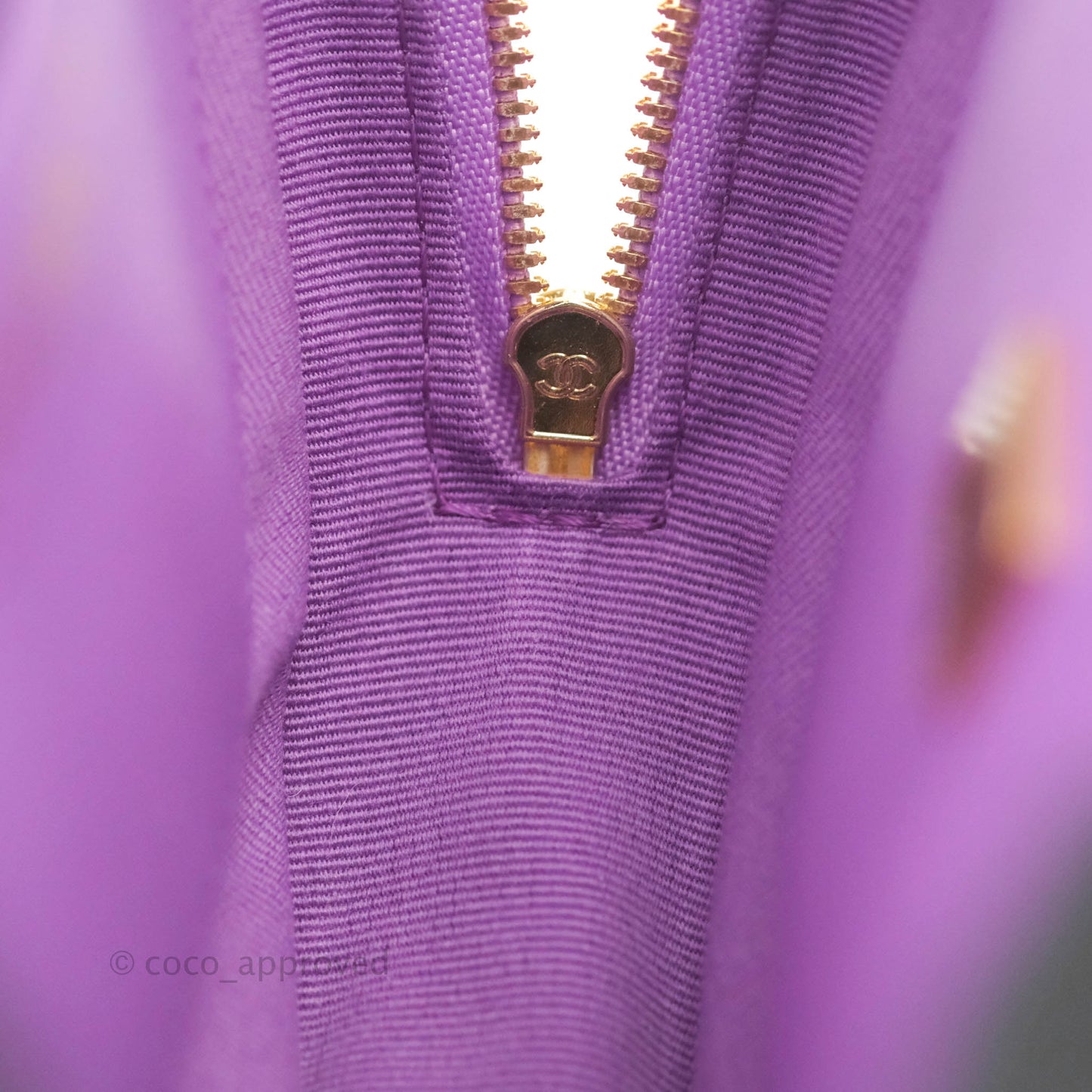 Chanel Large Heart Bag Purple Lambskin Gold Hardware 22S