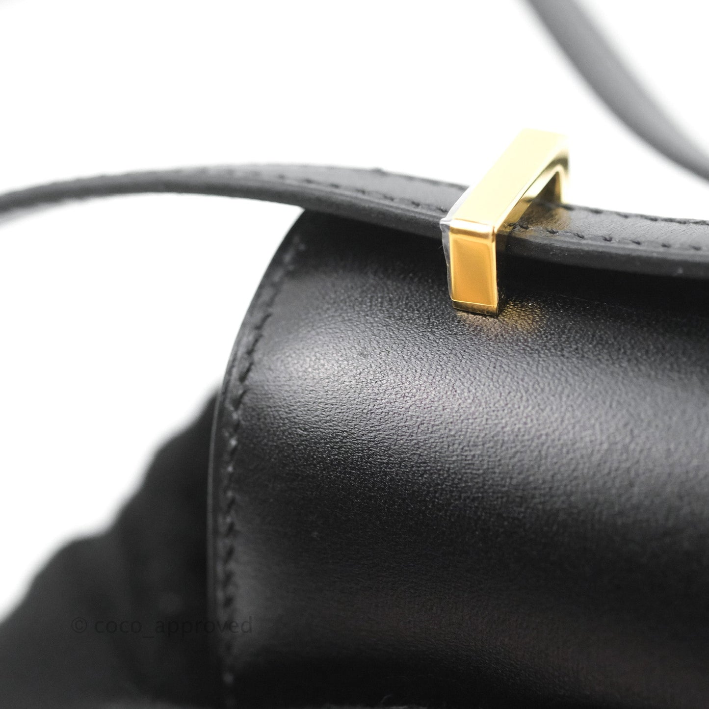 Hermès Constance Mini 18cm Black Box Leather Gold Hardware