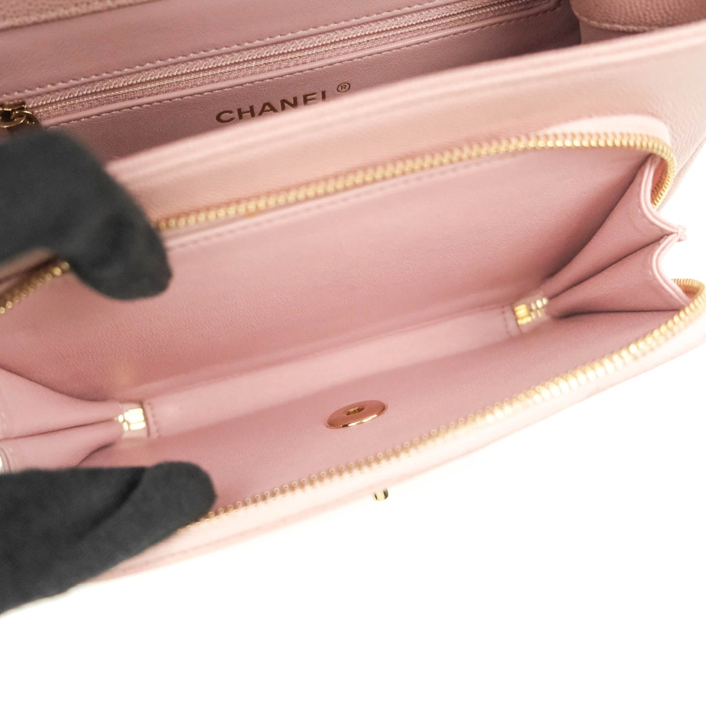 Chanel Quilted Medium Business Affinity Flap Pink Caviar Gold Hardware