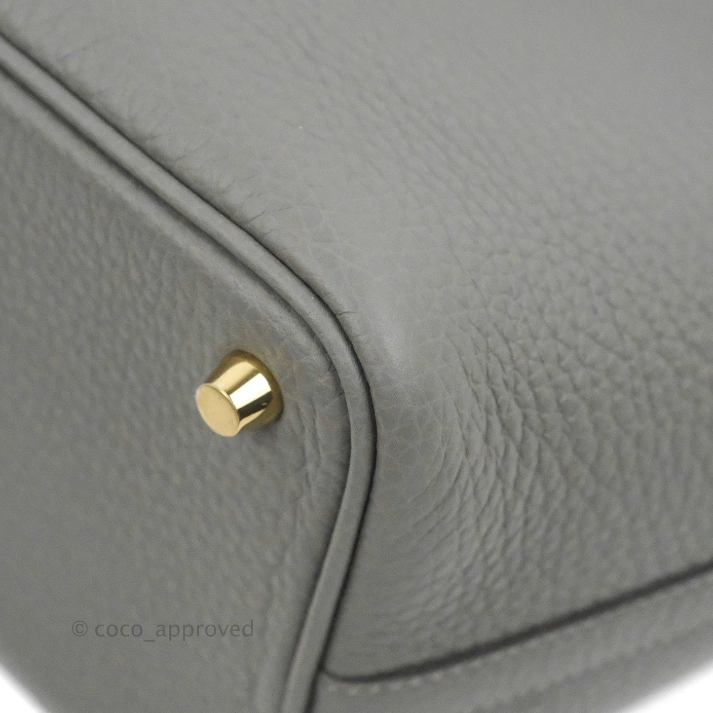 Hermès Picotin Lock 18 Gris Meyer 0L Clemence Gold Hardware