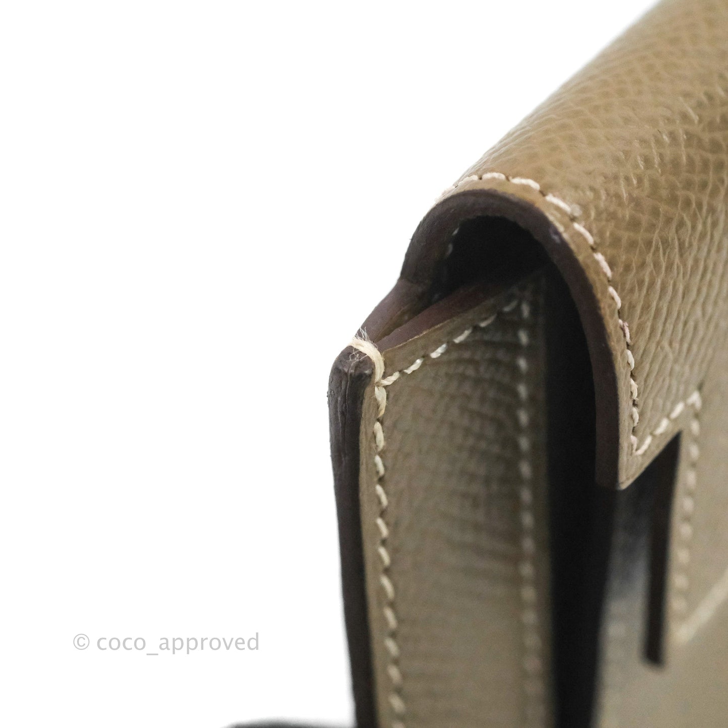 Hermès Kelly Pocket Compact Wallet Epsom Etoupe Gold Hardware