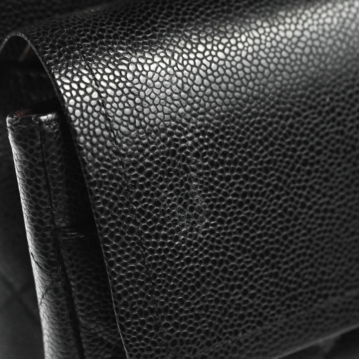 Chanel Classic Jumbo Double Flap Black Caviar Silver Hardware⁣⁣