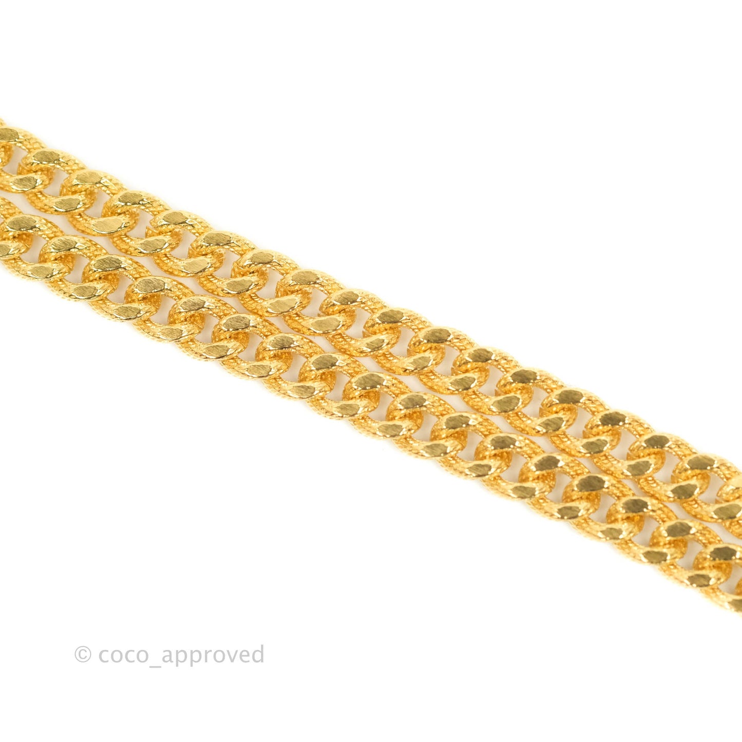 Chanel Crystal CC Chain Choker Gold Tone 22A