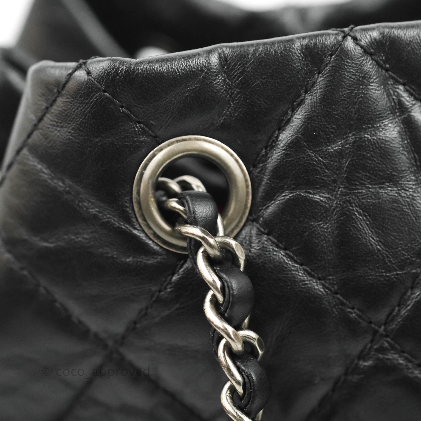 Chanel Small Gabrielle Backpack Black Aged Calfskin