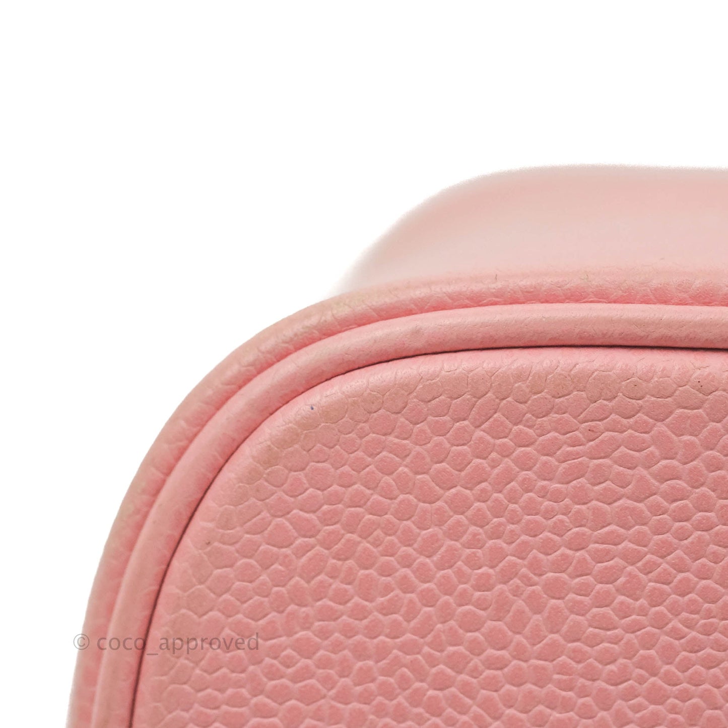 Chanel Vintage Vanity Case Pink Caviar Gold Hardware