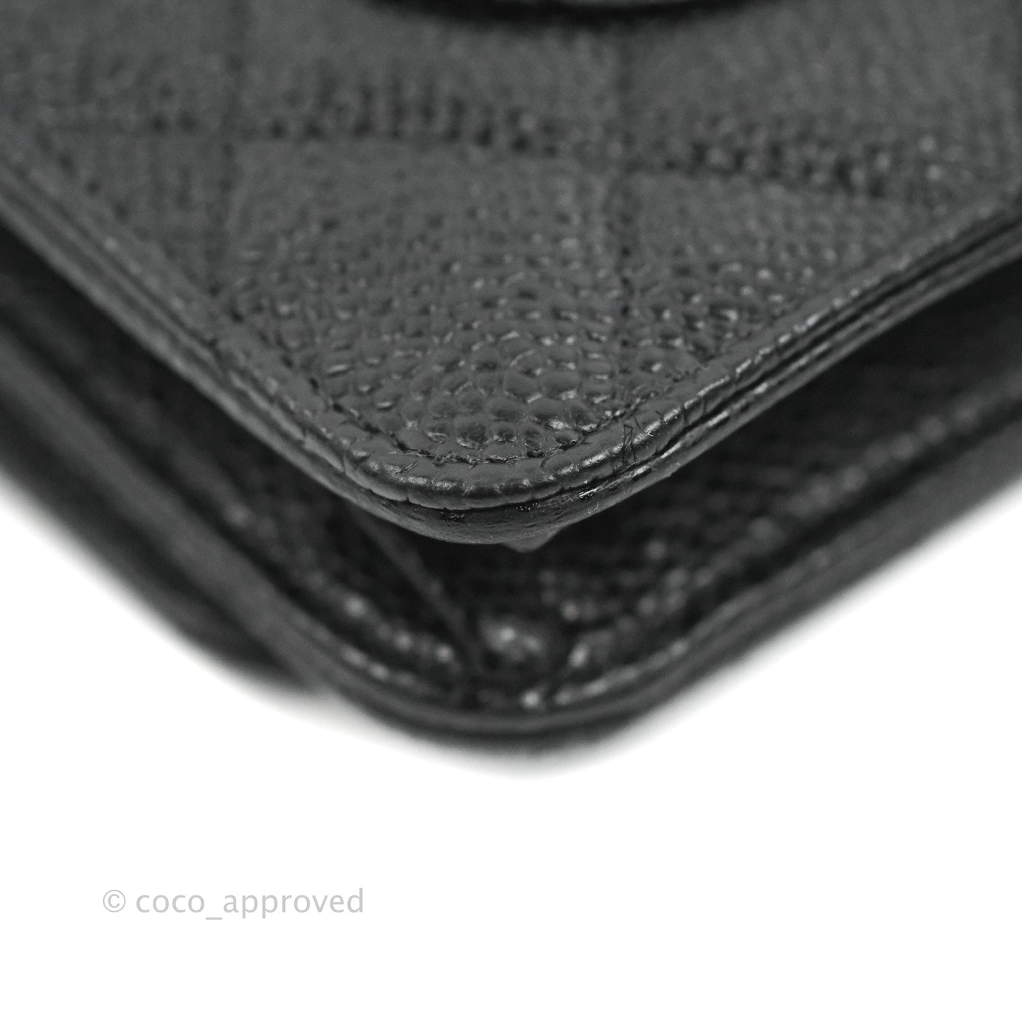 Chanel Quilted Classic WOC Black Caviar Silver Hardware