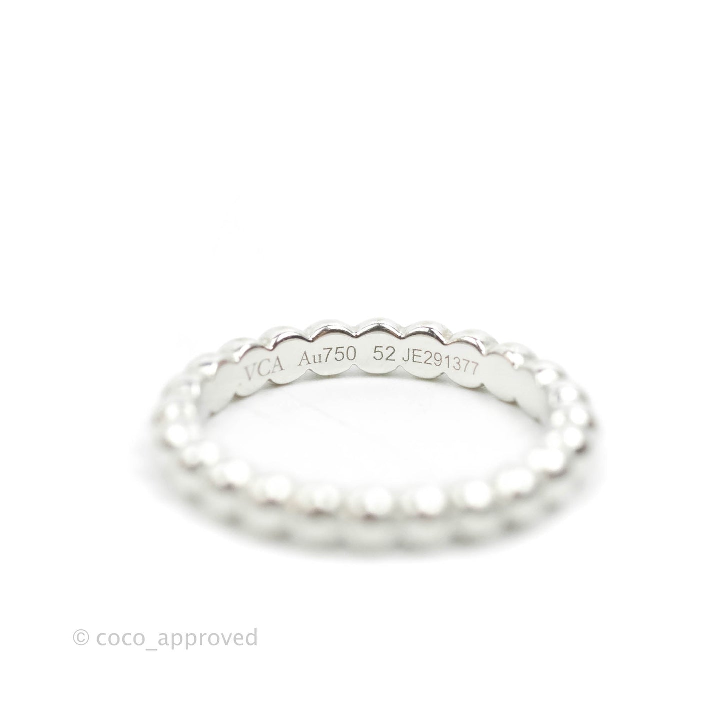 Van Cleef & Arpels Perlée Pearls Medium Model Ring White Gold