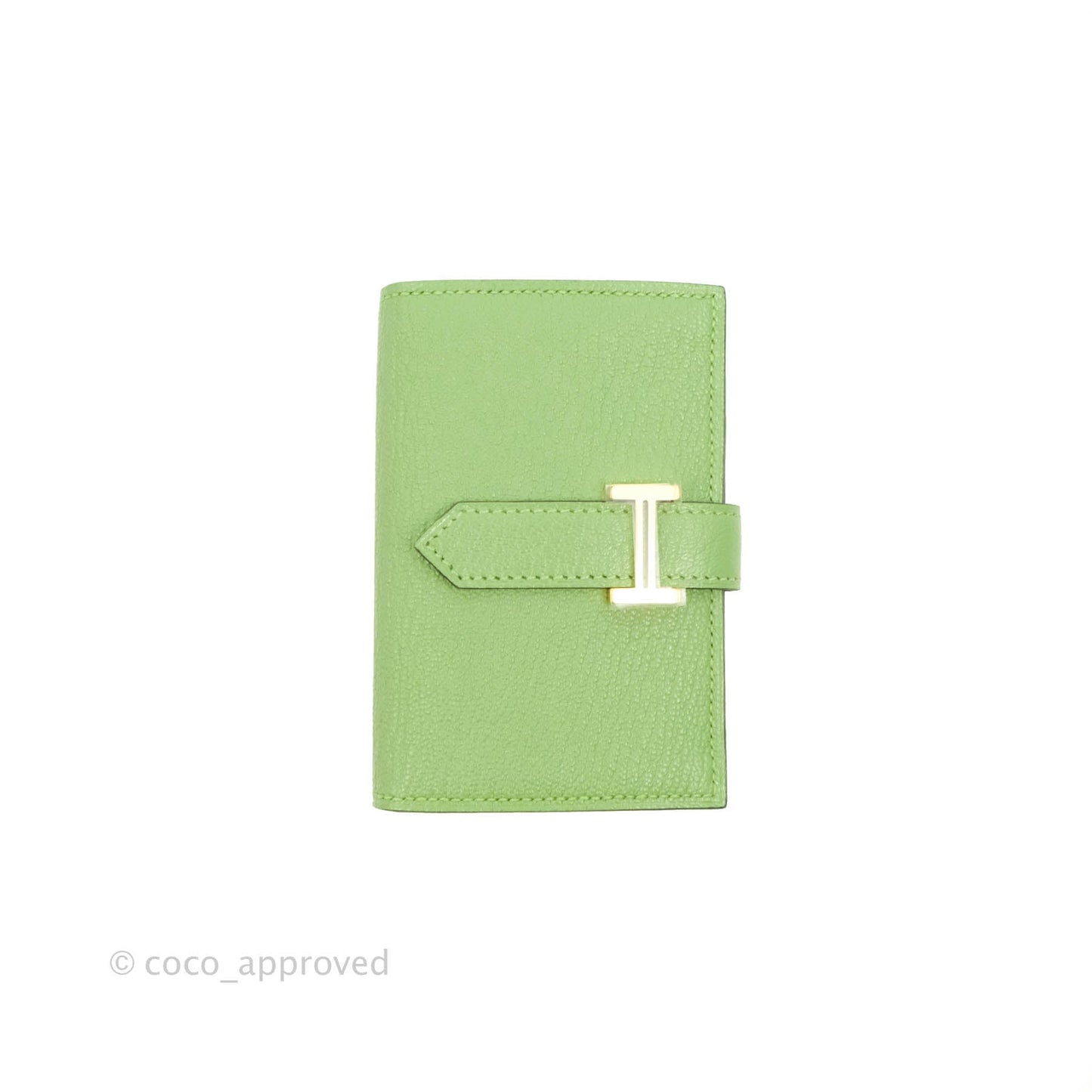 Hermes Bearn Mini Wallet Epsom Vert Crique