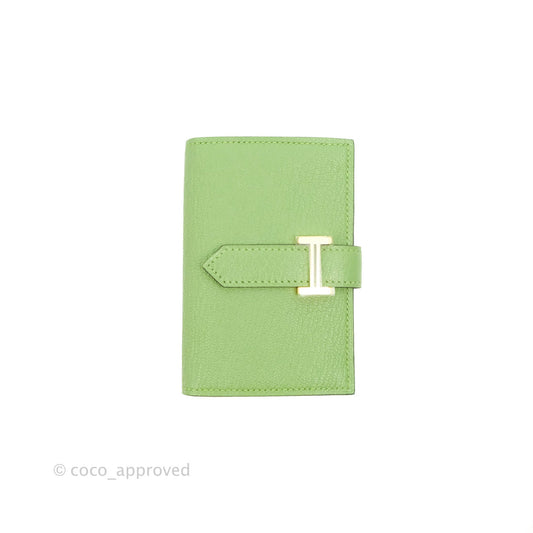 Hermes Bearn Mini Wallet Epsom Vert Crique