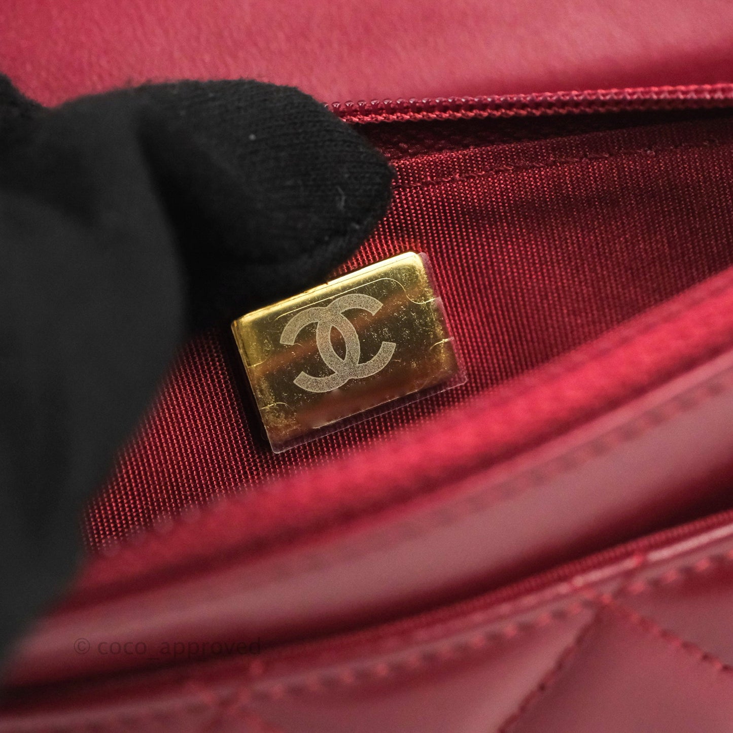 Chanel Quilted Perfect Fit Adjustable Wallet On Chain WOC Burgundy Calfskin Aged Gold Hardware