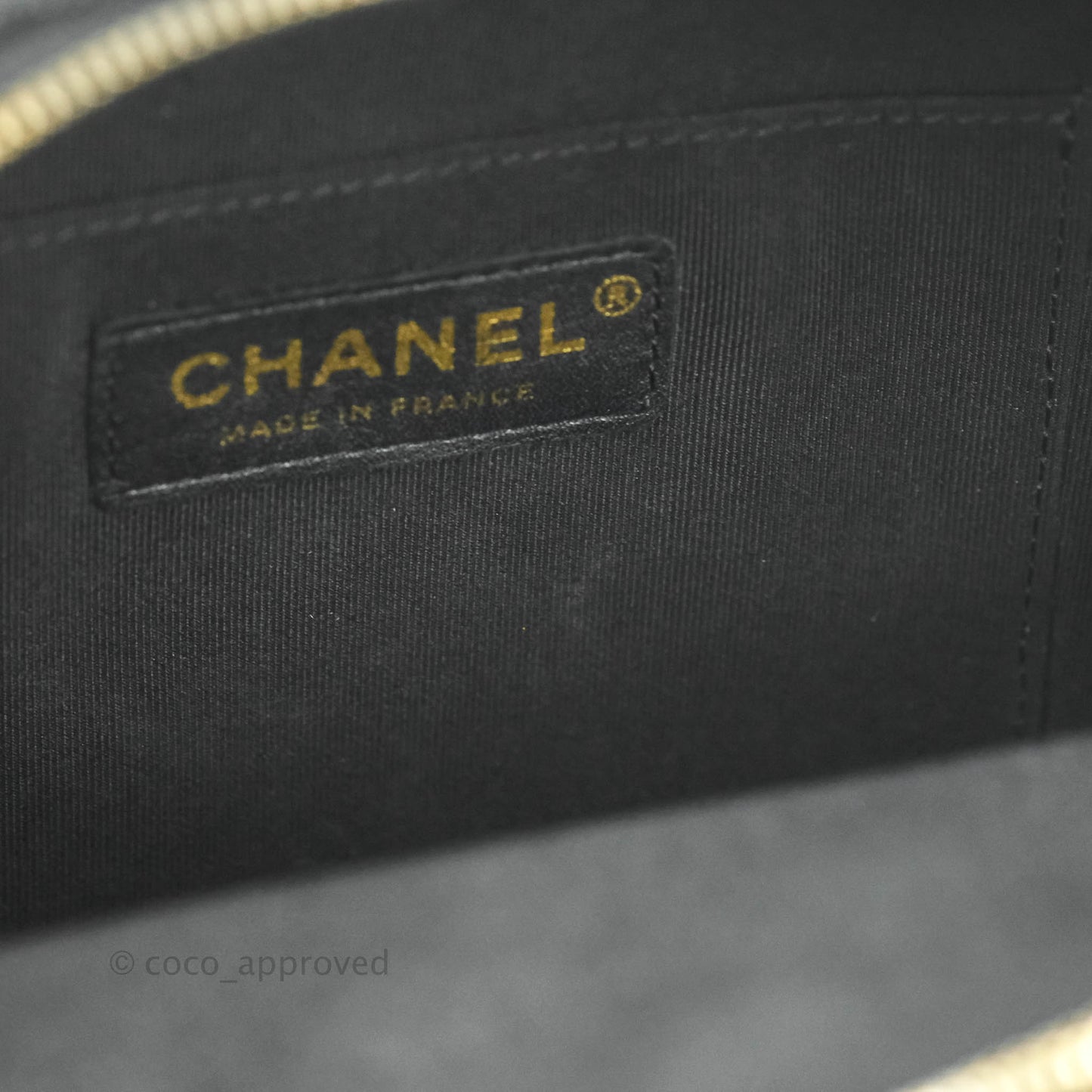 Chanel Quilted Small CC Day Backpack Black Caviar Gold Hardware