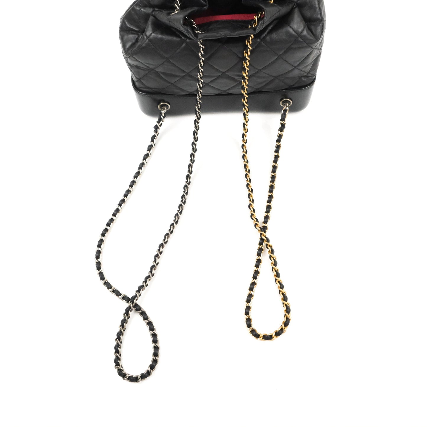 Chanel Small Gabrielle Backpack Black Aged Calfskin