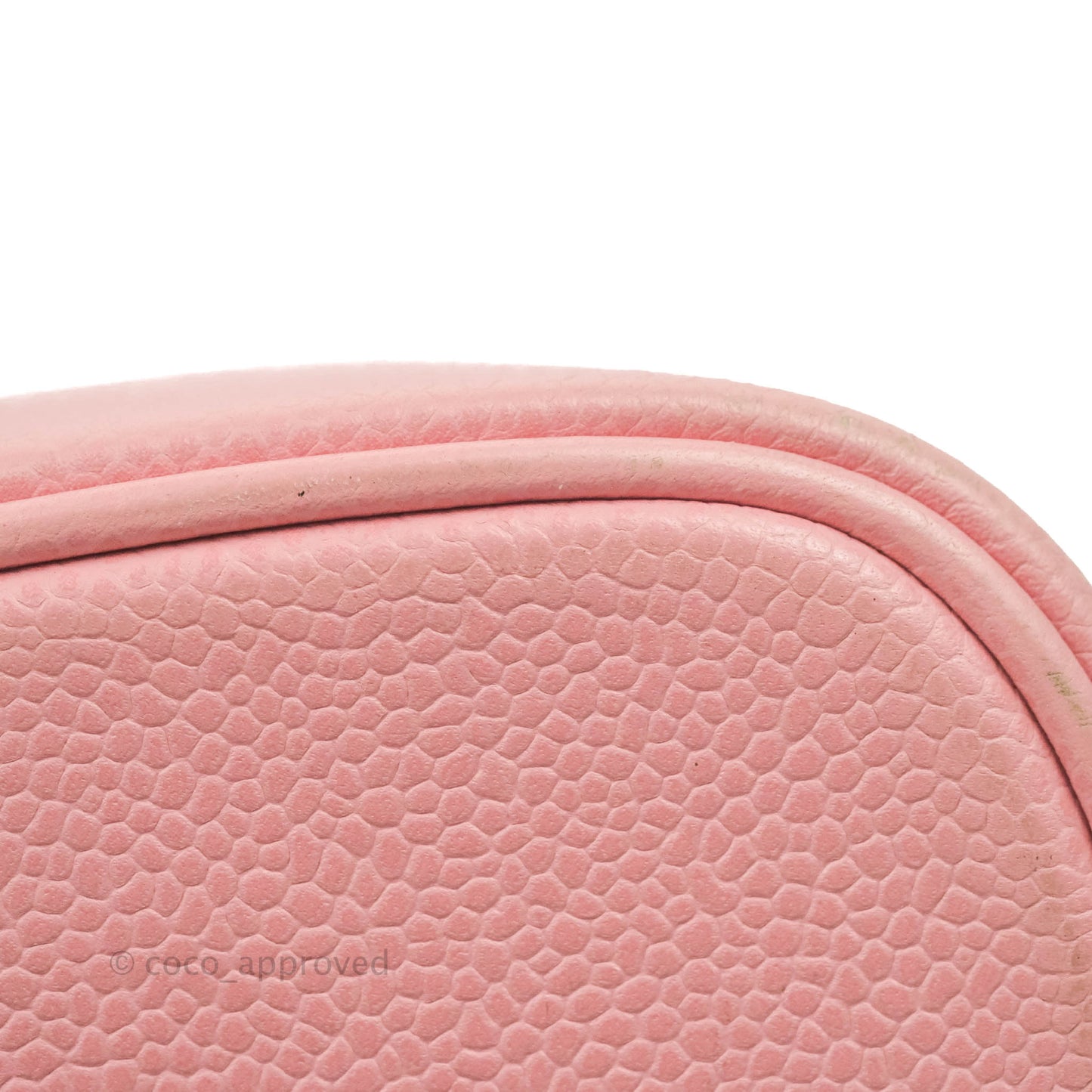 Chanel Vintage Vanity Case Pink Caviar Gold Hardware