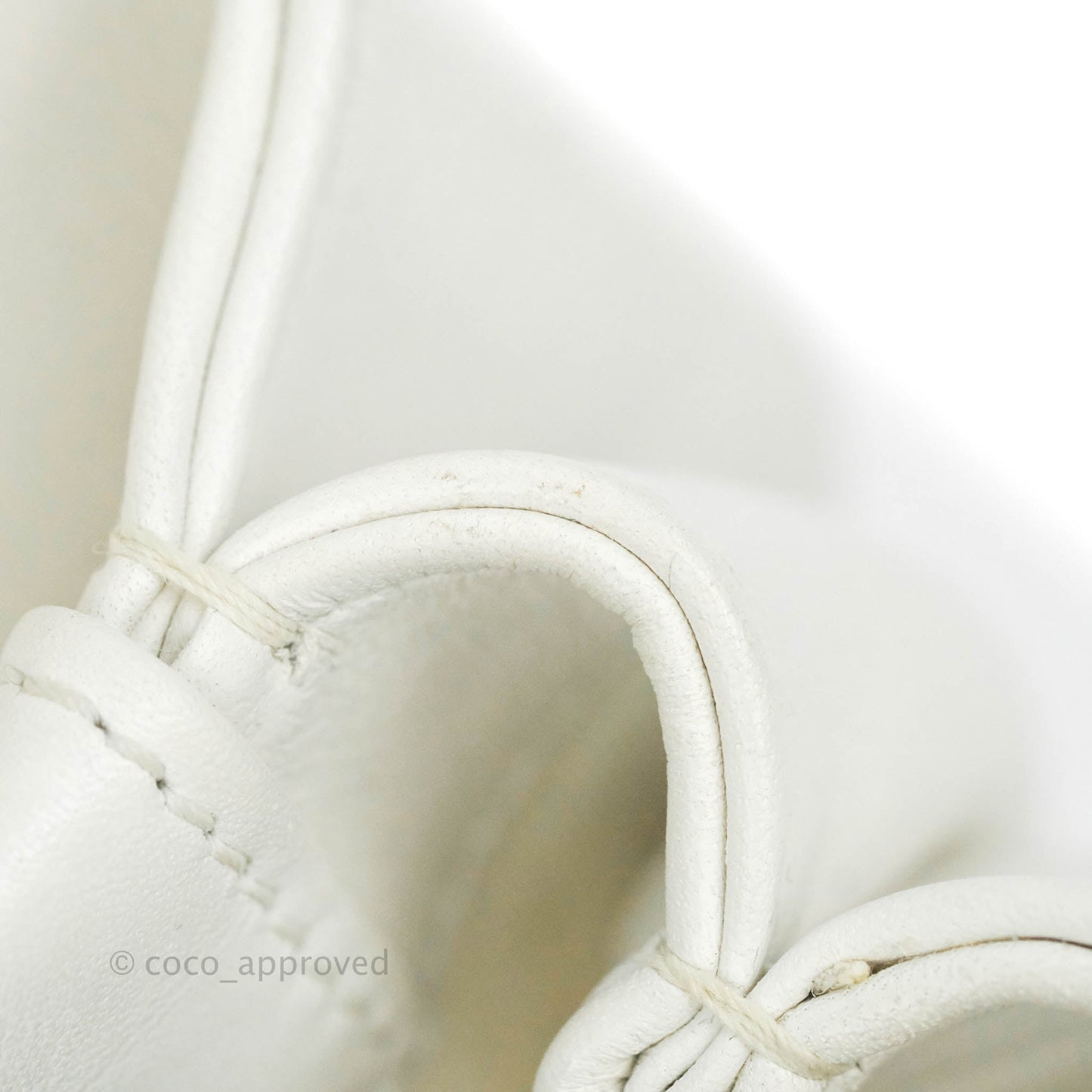 Chanel Flap Bag White Calfskin Gold Hardware 19S