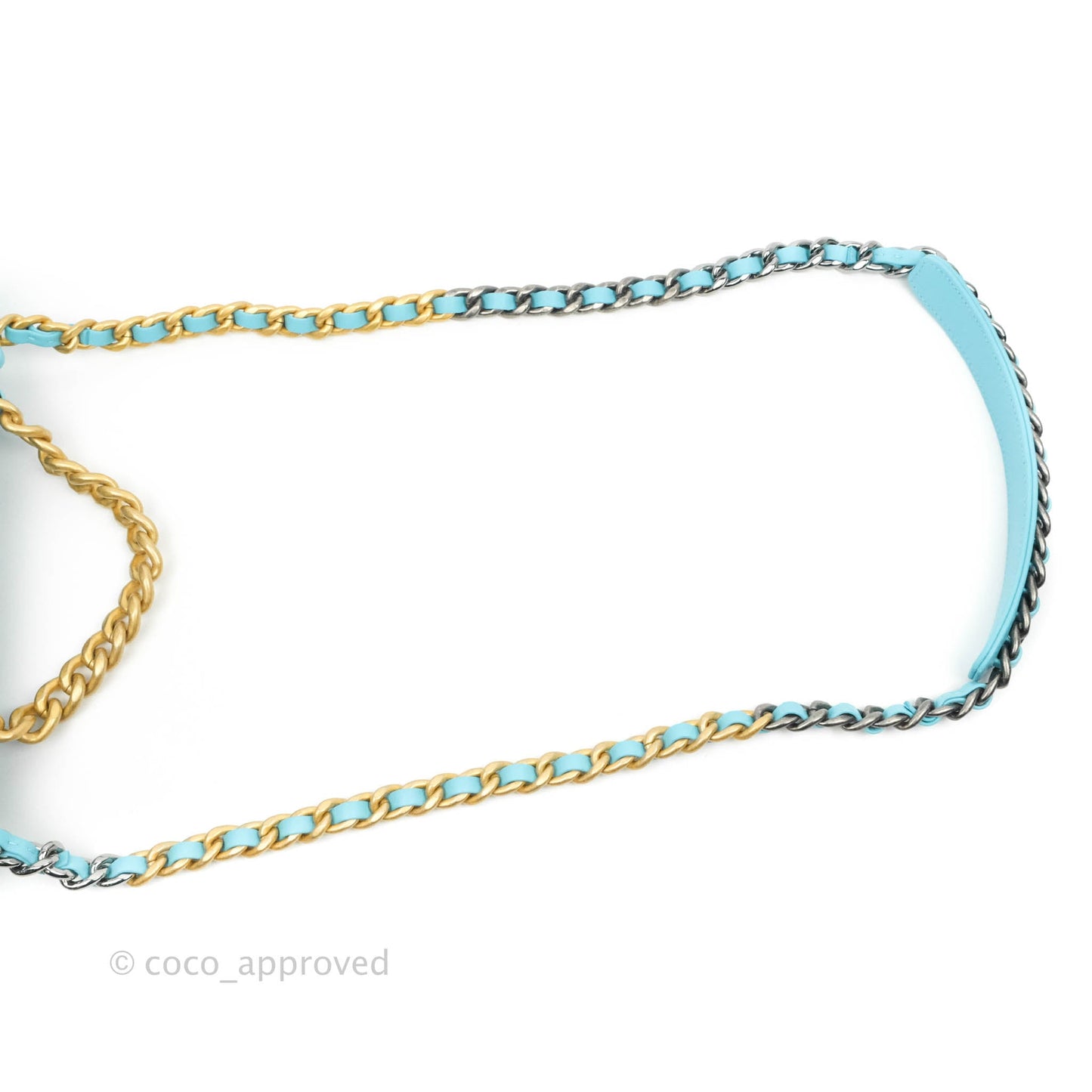 Chanel 19 Small Blue Denim Mixed Hardware