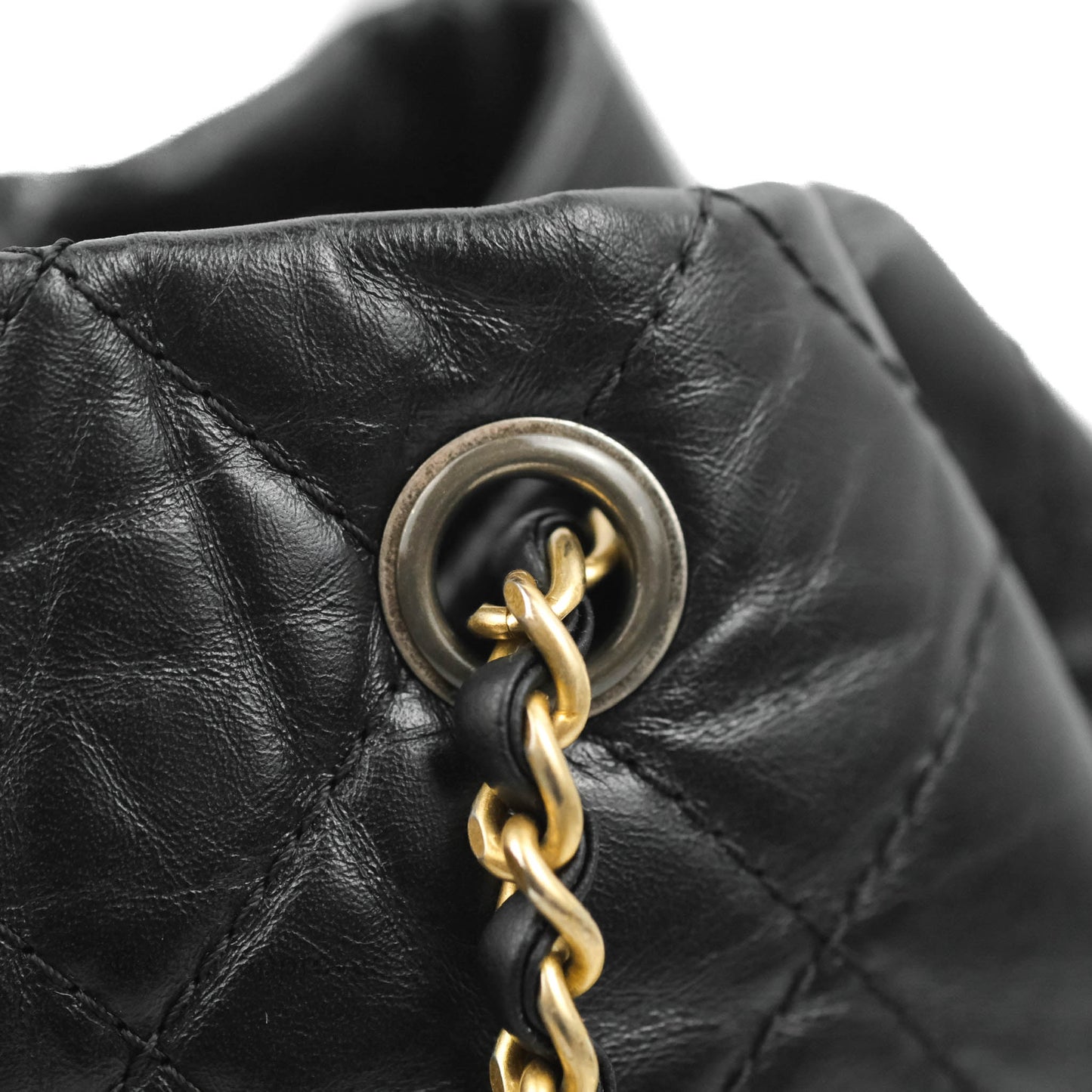 Chanel Small Gabrielle Backpack Black Aged Calfskin