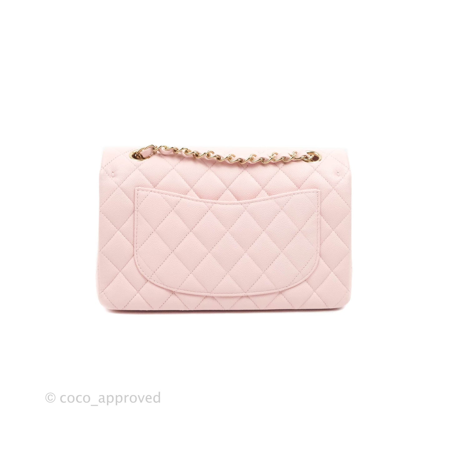 Chanel Classic Small S/M Flap Pink Caviar Gold Hardware 22S