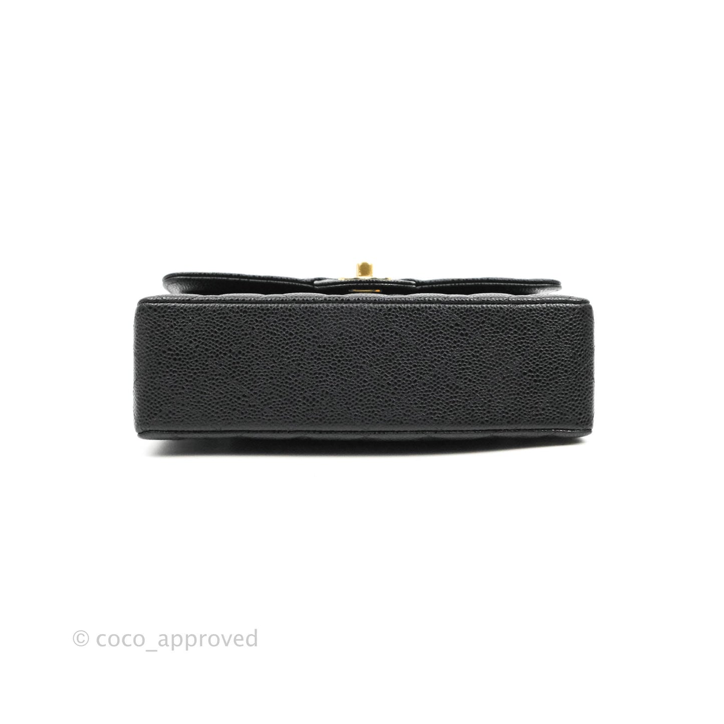 Chanel Small Classic Quilted Flap Black Caviar Gold Hardware