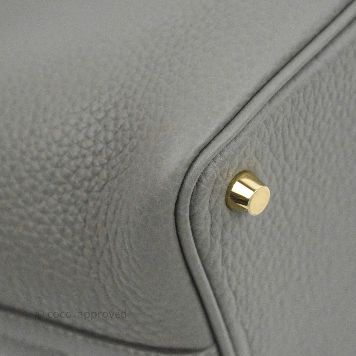 Hermès Picotin Lock 18 Gris Meyer 0L Clemence Gold Hardware