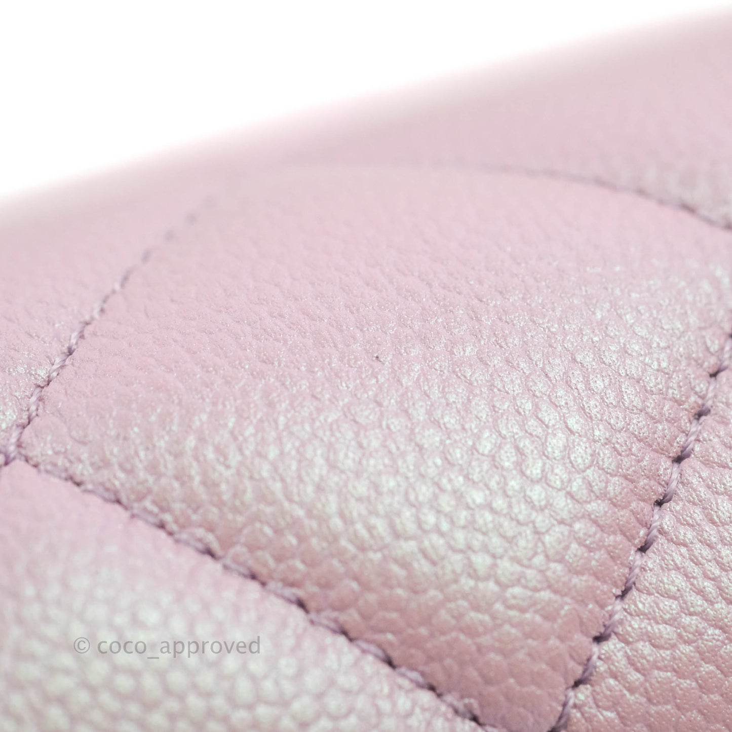 Chanel Quilted My Perfect Mini Iridescent Pink Caviar Aged Gold Hardware 21K