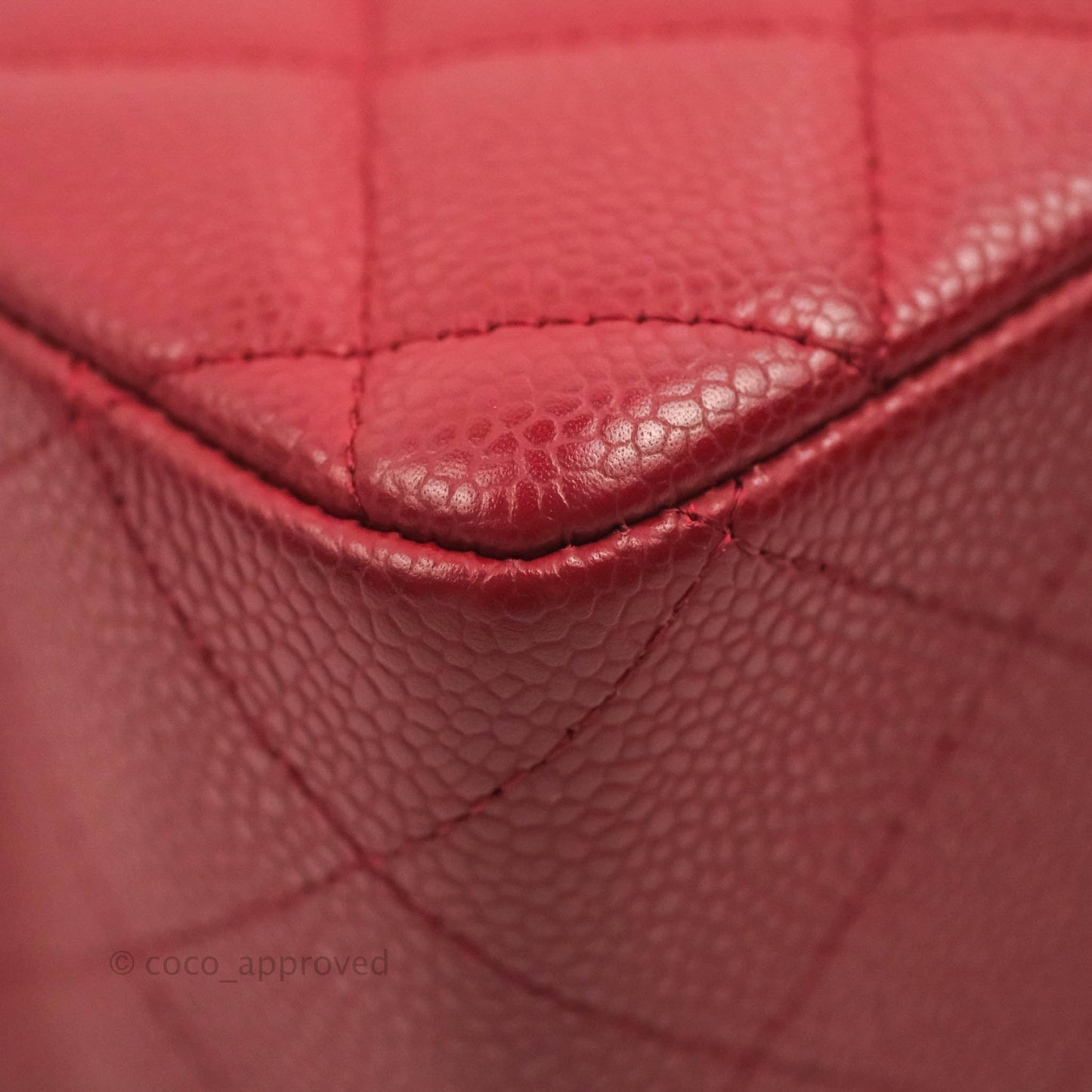 Chanel Jumbo Single Flap Burgundy Caviar Silver Hardware⁣⁣