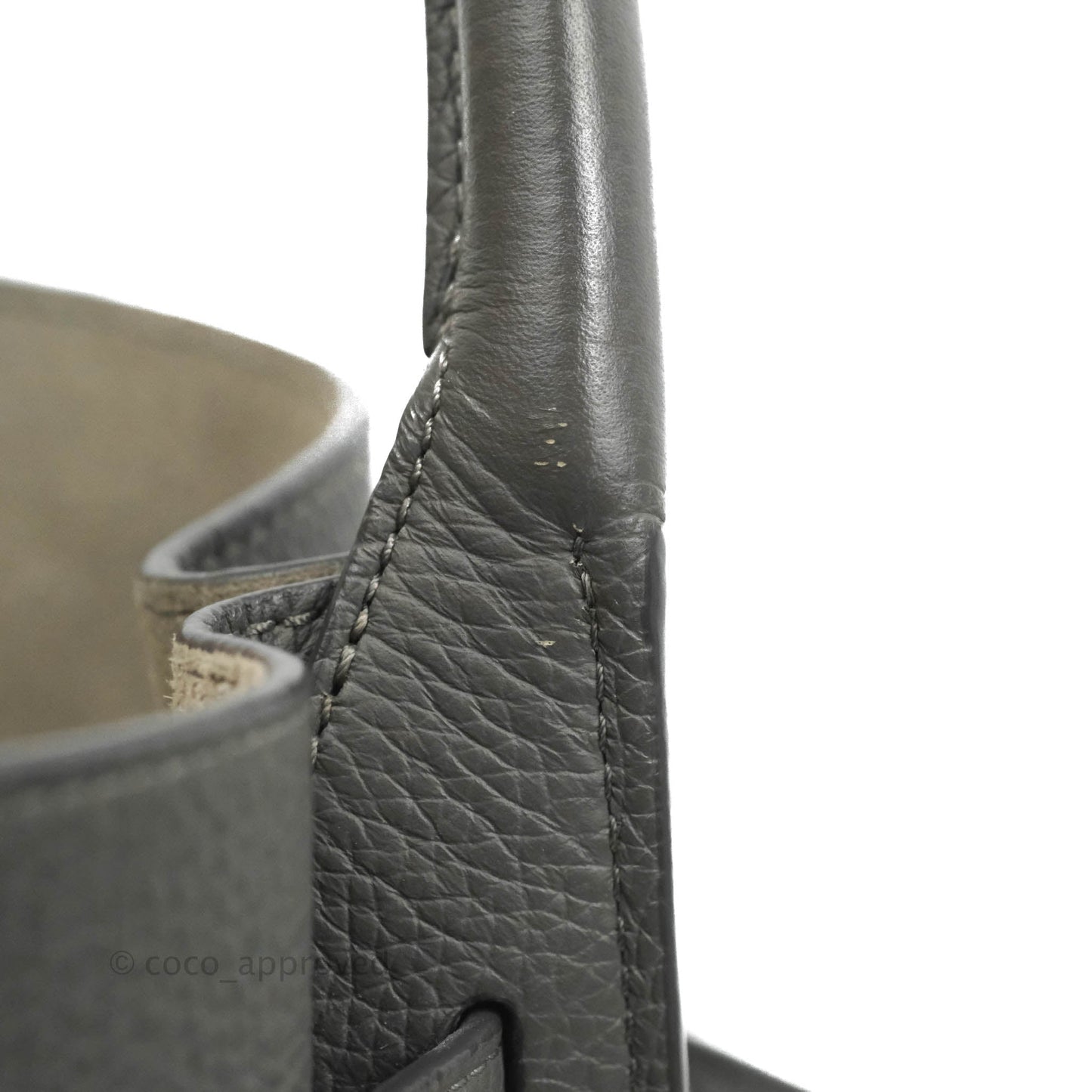 Celine Big Bag Nano Bucket Grey Grained Calfskin