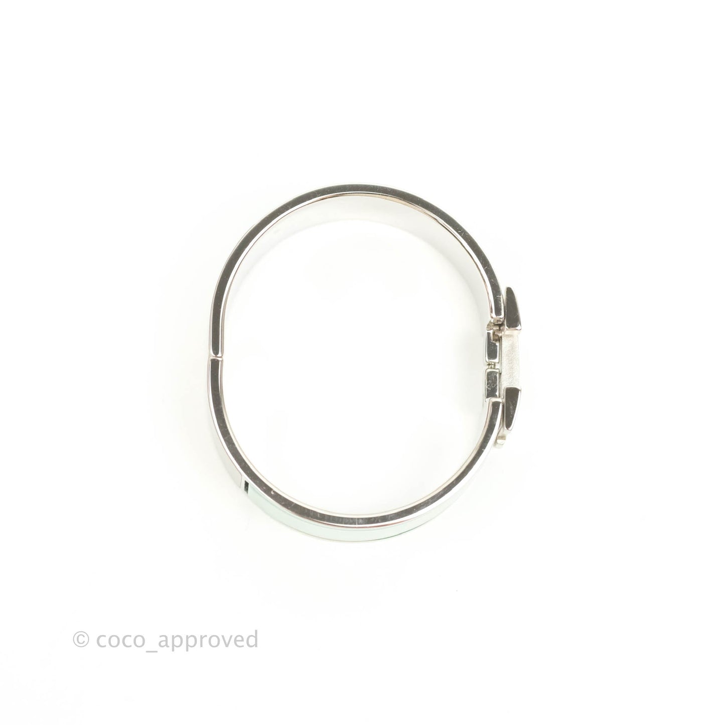 Hermès Clic Clac H Bracelet Tiffany Blue Silver Hardware