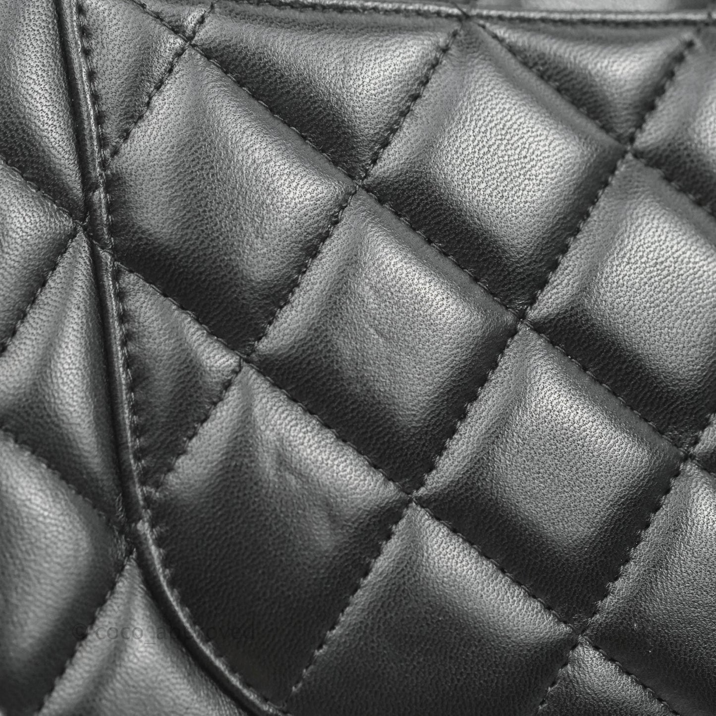 Chanel Jumbo Double Flap Black Lambskin Silver Hardware⁣⁣